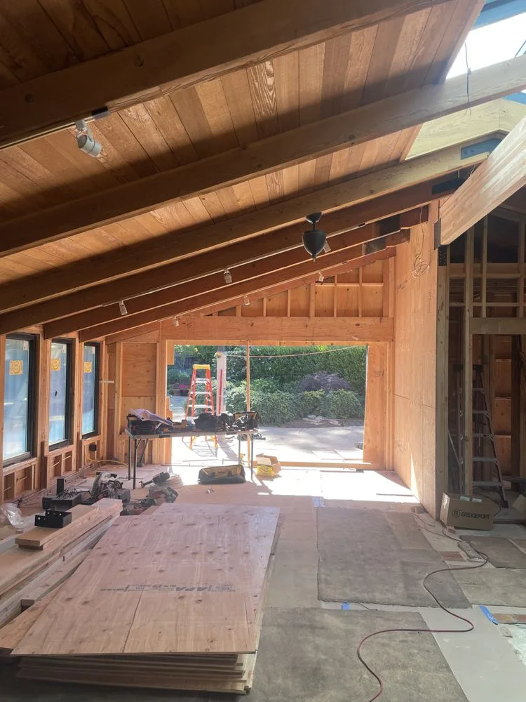 Indoor-outdoor framing project near Freedom, CA